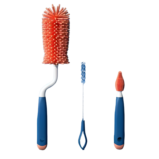 Manual baby bottle cleaner